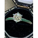 18ct GOLD 1.00ct APPROX DIAMOND SOLITAIRE RING
