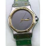 CARTIER STEEL & GOLD AUTOMATIC WATCH