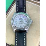 BREITLING LADIES WATCH SET WITH MOTHER OF PEARL DIAMOND DIAL