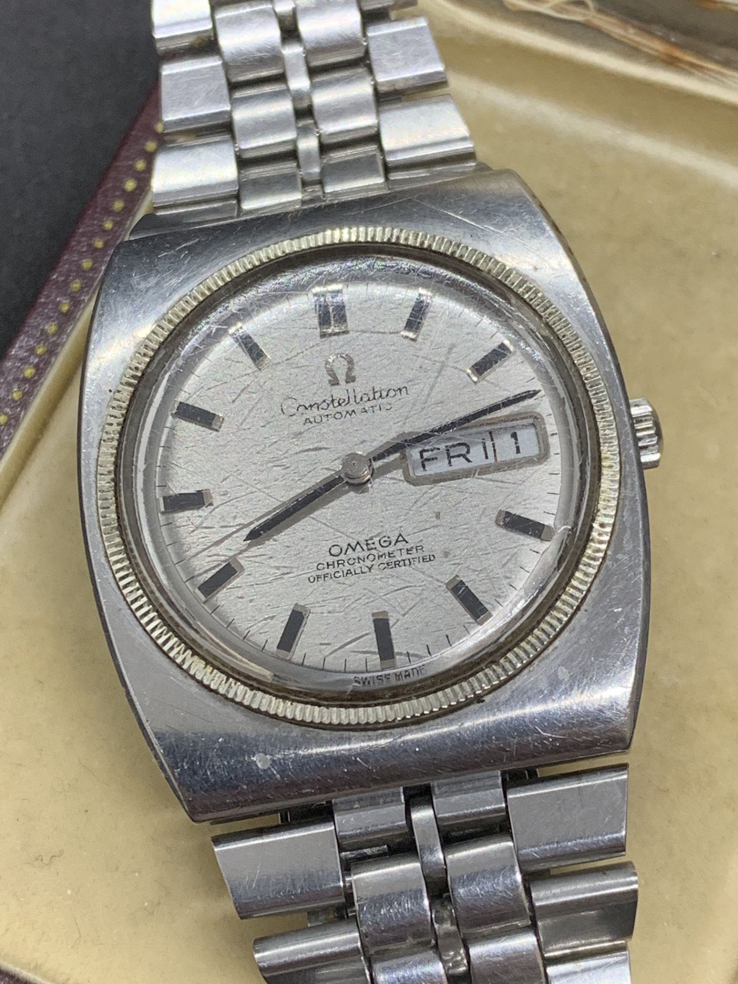 OMEGA CONSTELLATION STAINLESS STEEL WATCH - Image 2 of 4