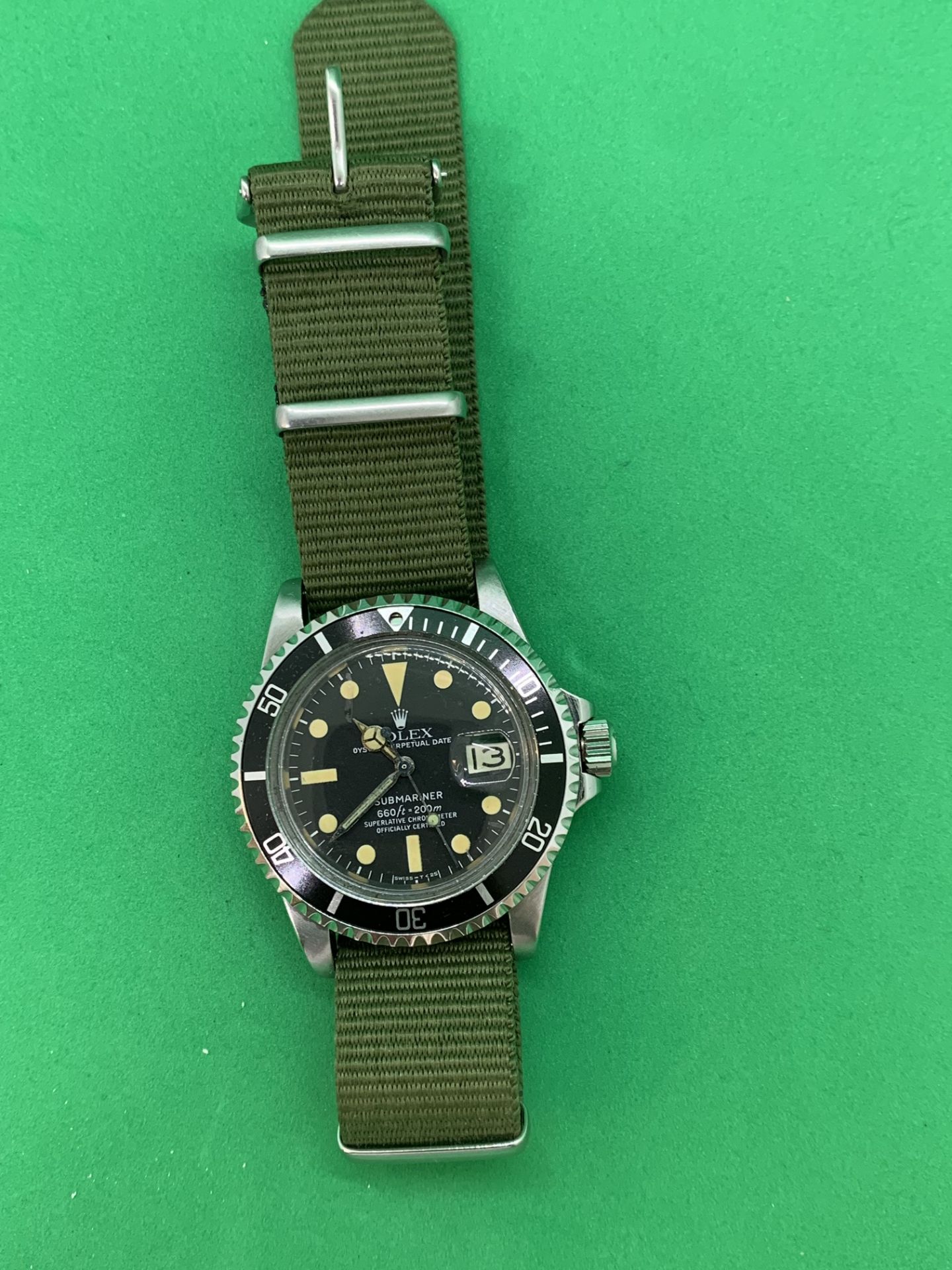 WATCH MARKED ROLEX SUBMARINER - MOVEMENT VERIFIED GENUINE ROLEX