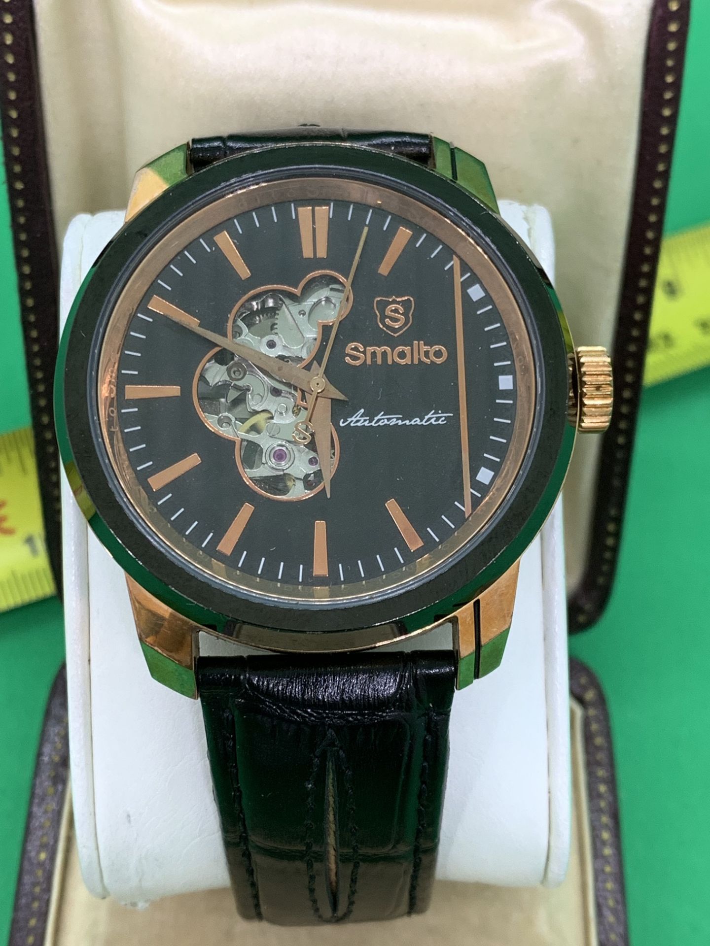 SMALTO AUTOMATIC PART SKELETON WATCH