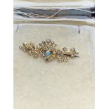 15ct GOLD VICTORIAN BROOCH