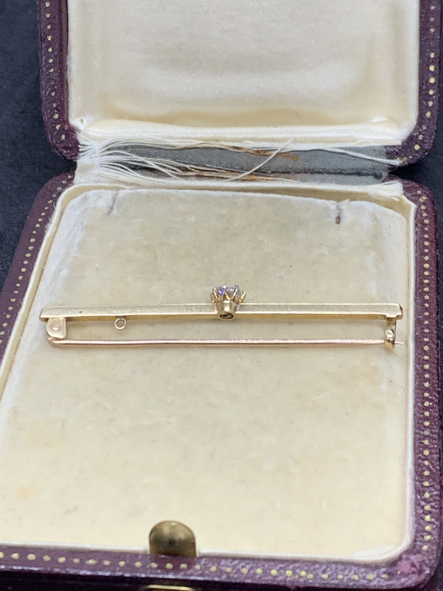 18ct GOLD 0.33ct DIAMOND SET TIEPIN - Image 2 of 2