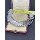 SILVER COIN BRACELET