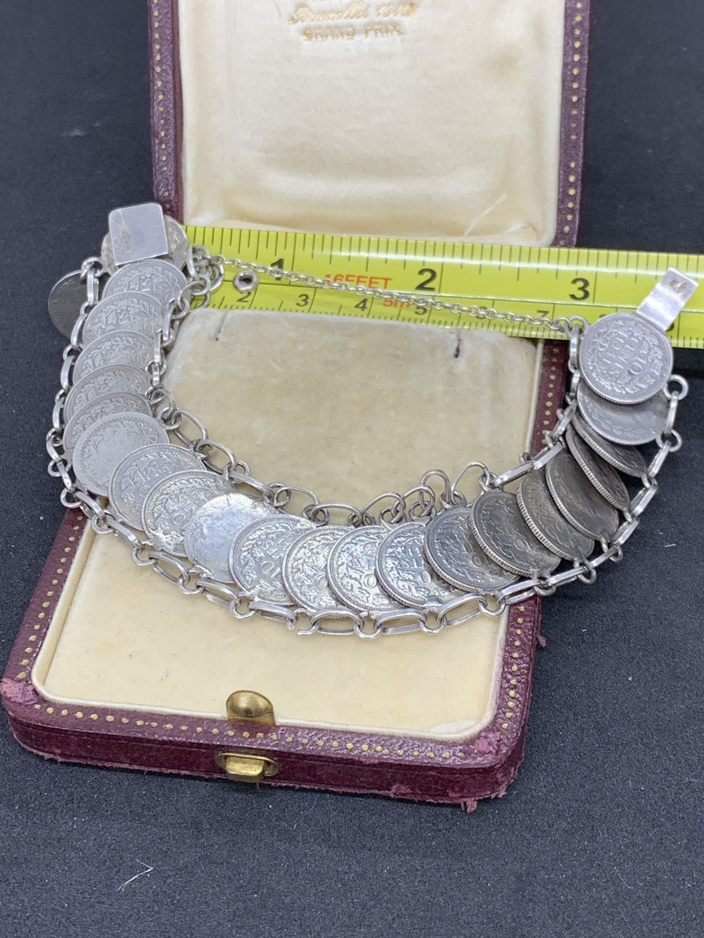 SILVER COIN BRACELET