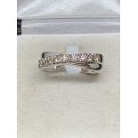 9ct GOLD 0.50ct 1/2 ETERNITY DIAMOND RING