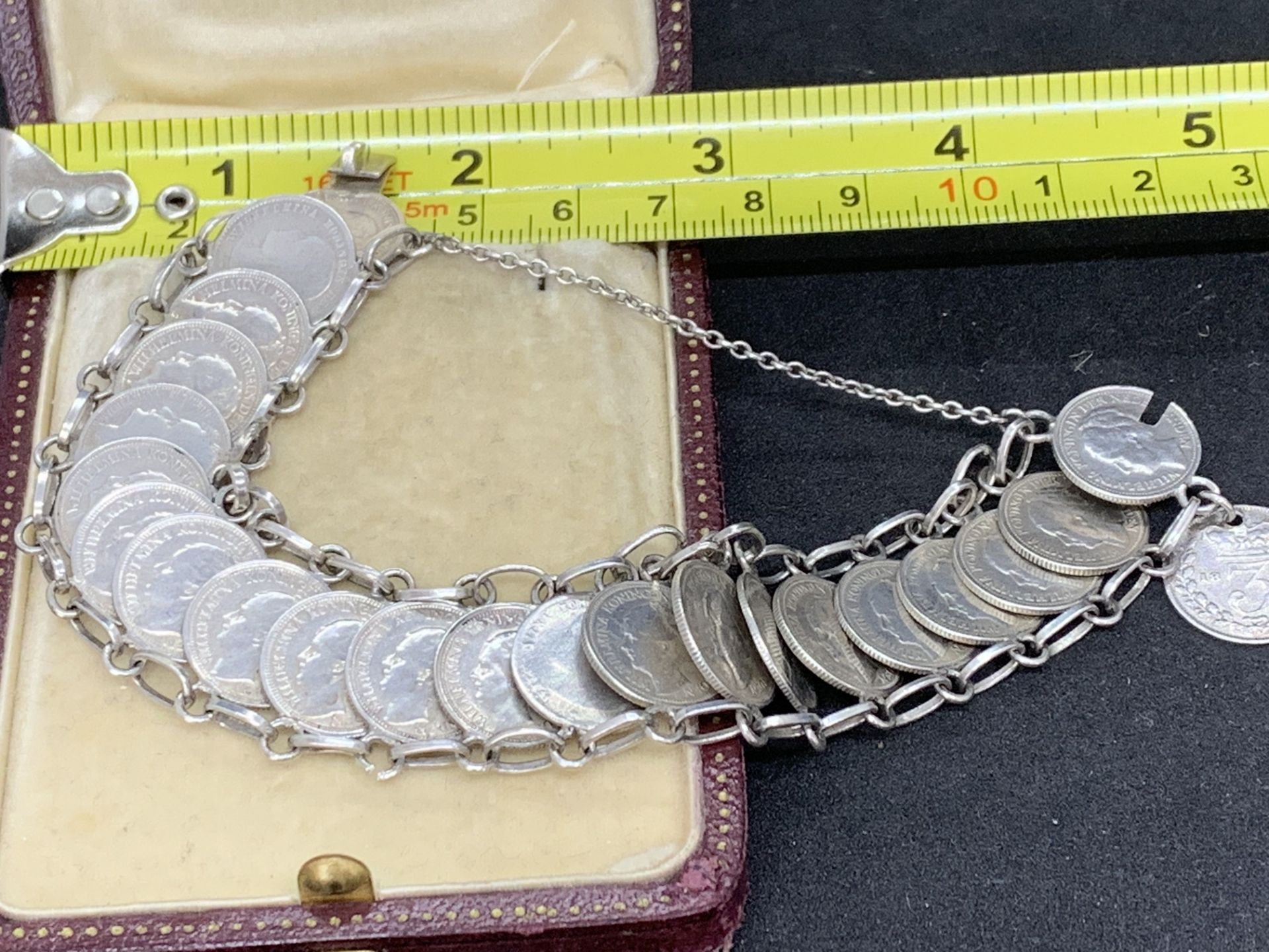 SILVER COIN BRACELET - Image 3 of 4