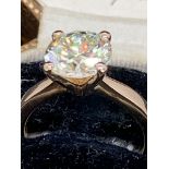 STUNNING 3.03ct DIAMOND SOLITAIRE RING SET IN 18ct ROSE GOLD