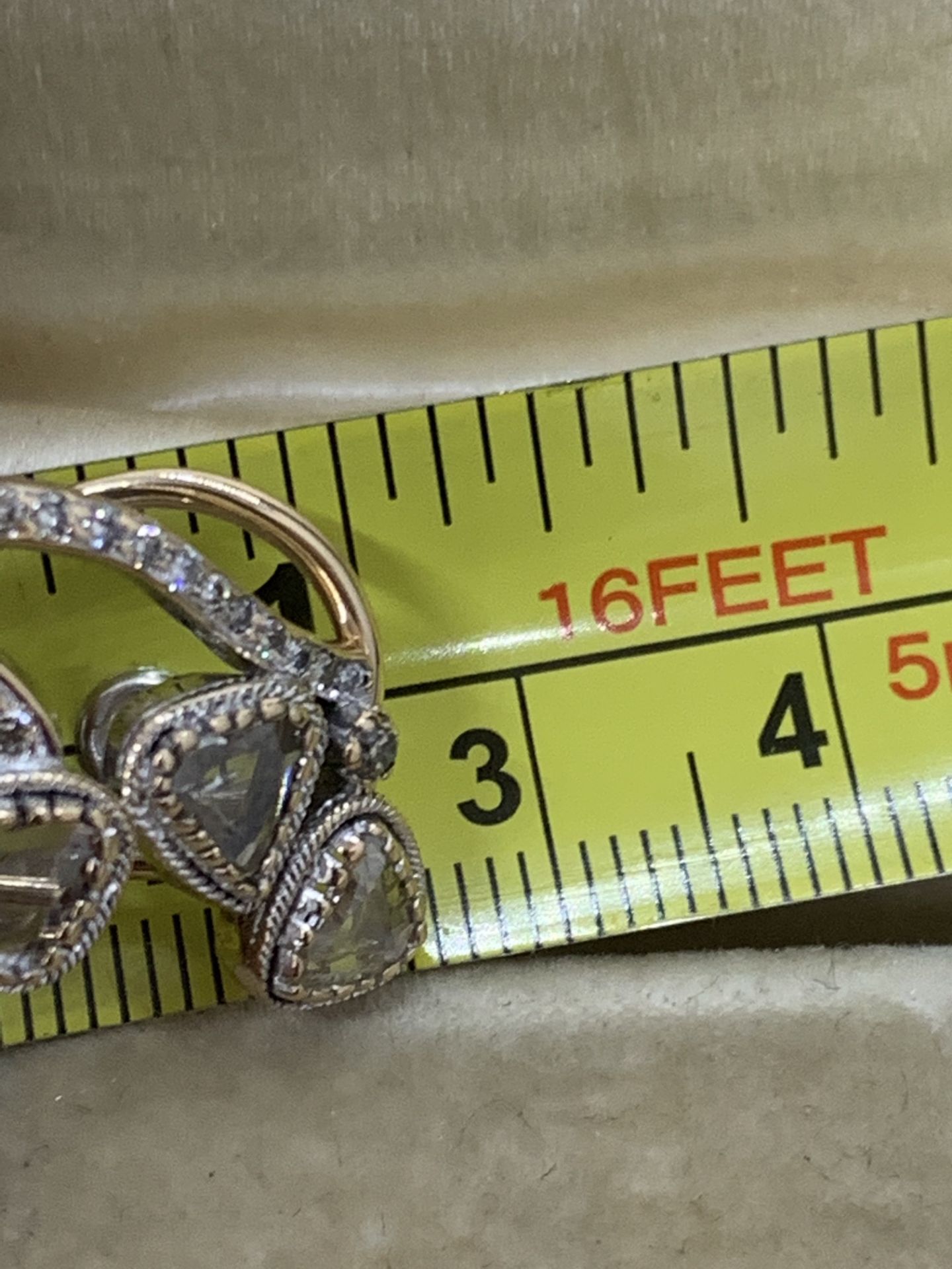 18ct GOLD ROSE CUT DIAMOND EARRINGS 15.6 GRAMS - Image 6 of 6