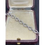 18ct DIAMOND SET BRACELET - 14 GRAMS