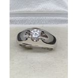 0.30ct DIAMOND SET RING IN WHITE GOLD