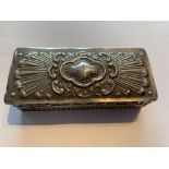 SILVER EMBOSSED BOX LONDON 1901 HALLMARK