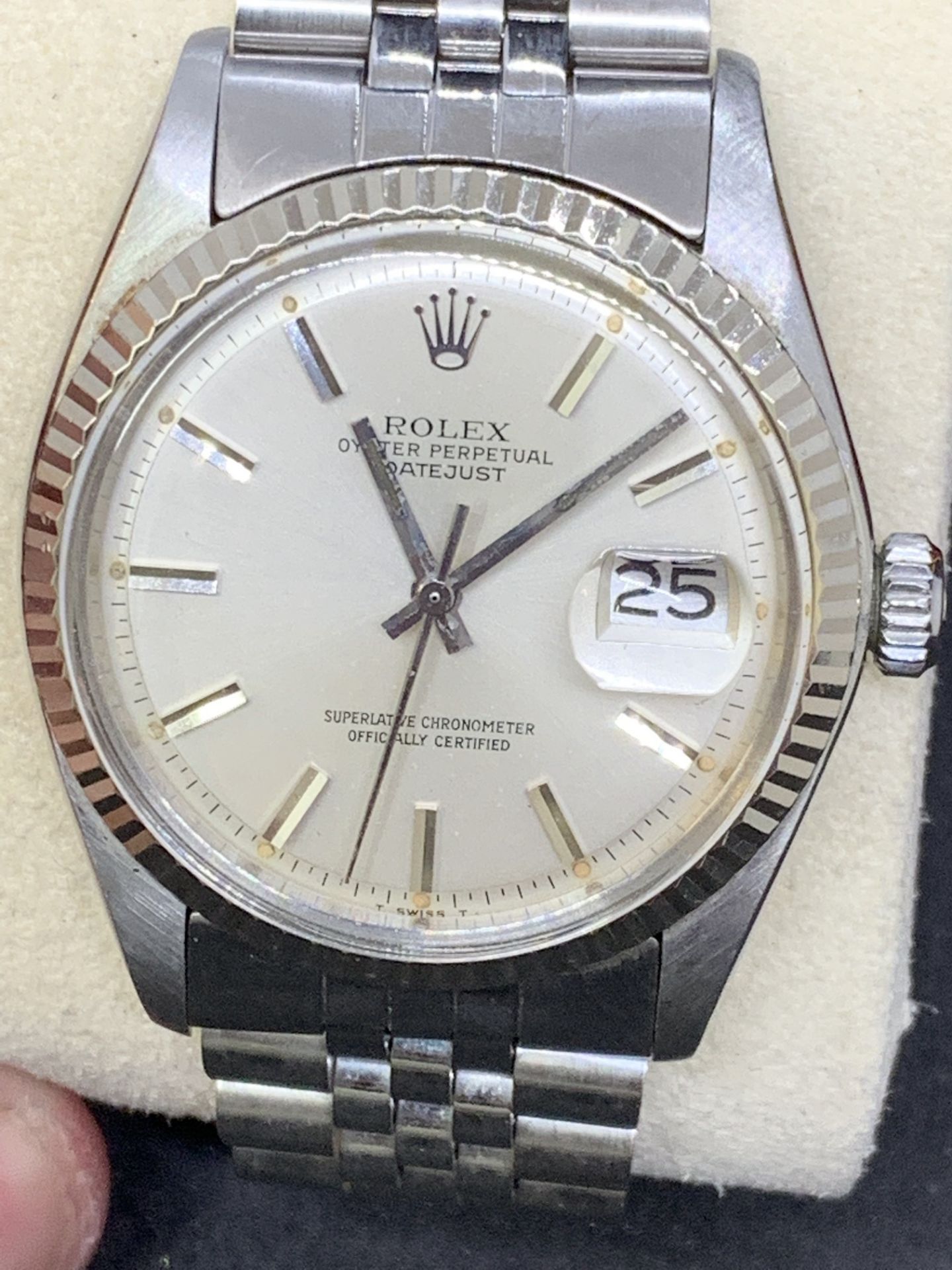 ROLEX DATEJUST WHITE GOLD & STAINLESS STEEL WATCH - APPROX 1980's - Image 6 of 8