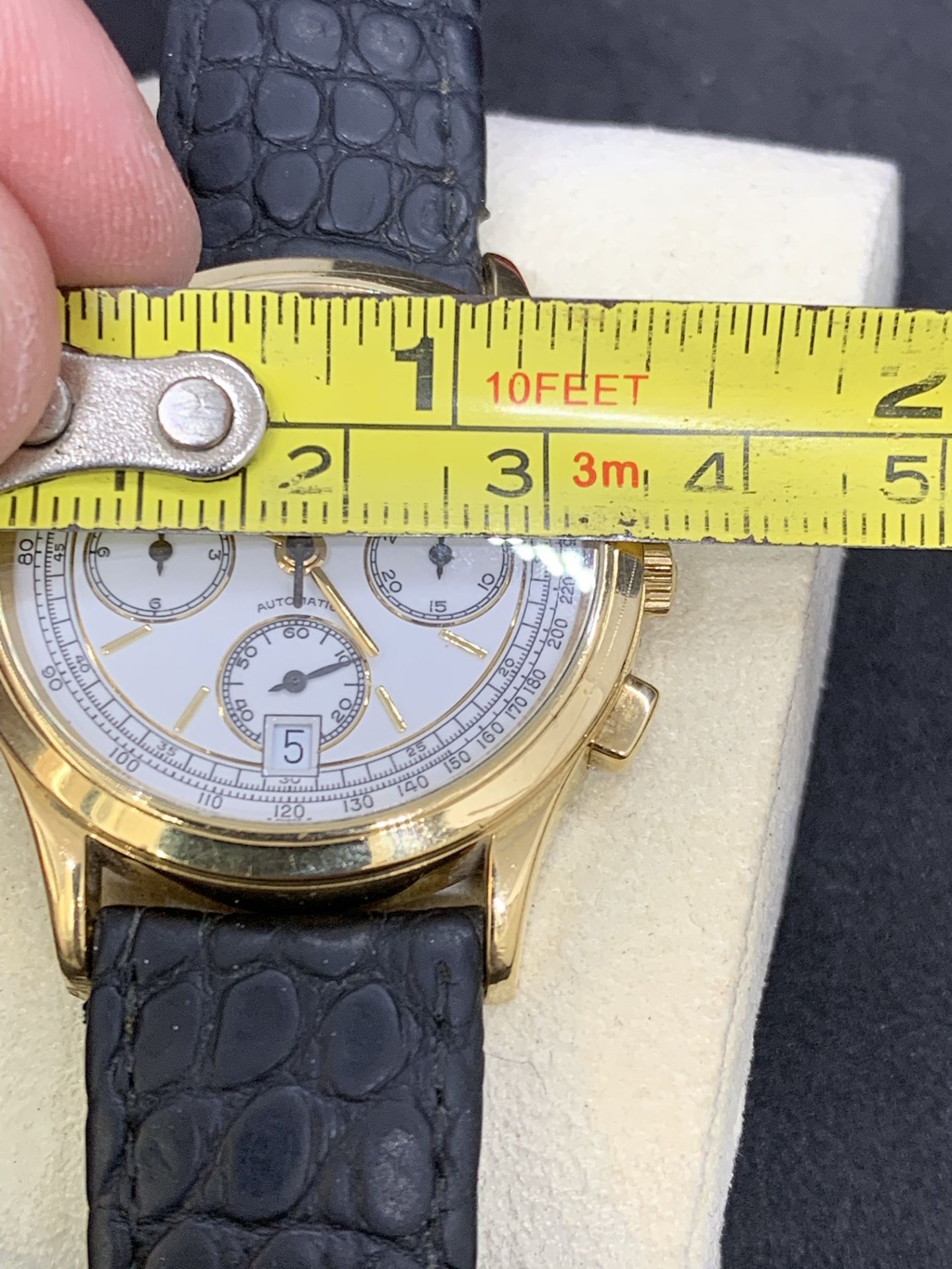 18ct GOLD VACHERON CONSTANTIN CHRONOGRAPH AUTOMATIC WATCH - Image 6 of 8