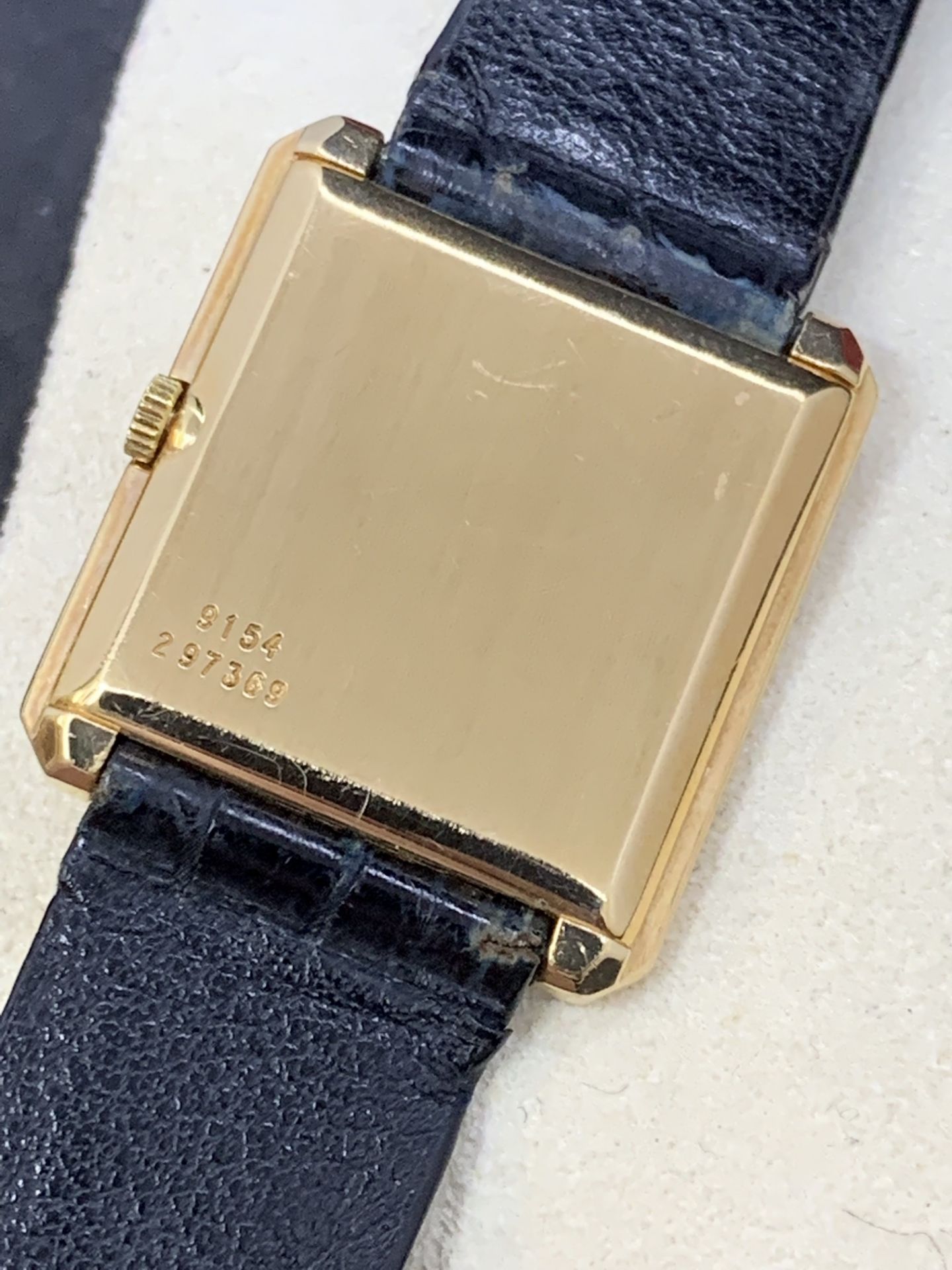 PIAGET 18ct GOLD SQUARE FACE WATCH - Image 6 of 9