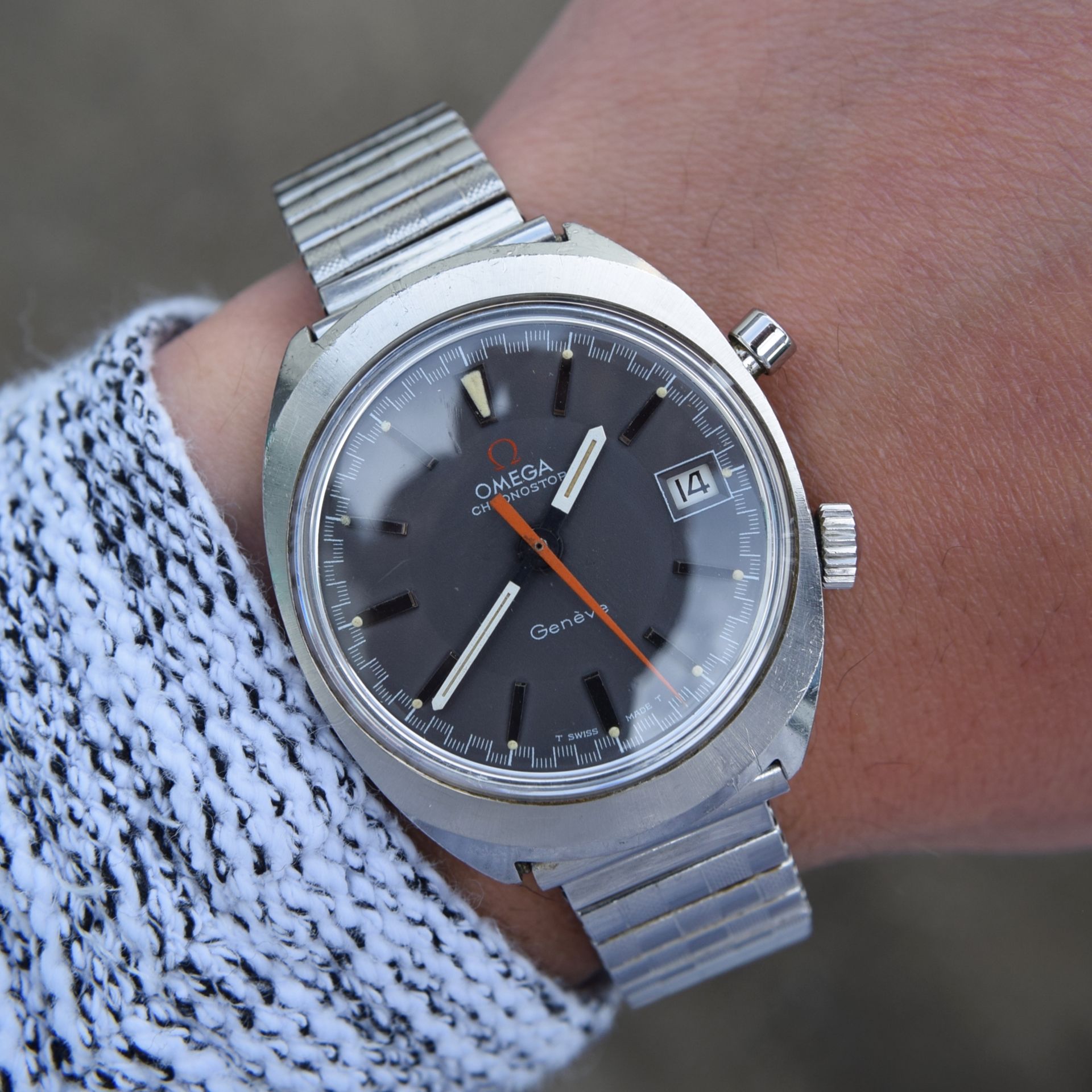 RARE Omega Chronostop Genève Ref. 146.009 Vintage Wristwatch, Circa 1969