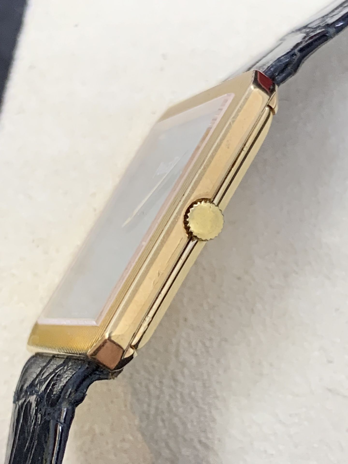 PIAGET 18ct GOLD SQUARE FACE WATCH - Image 5 of 9