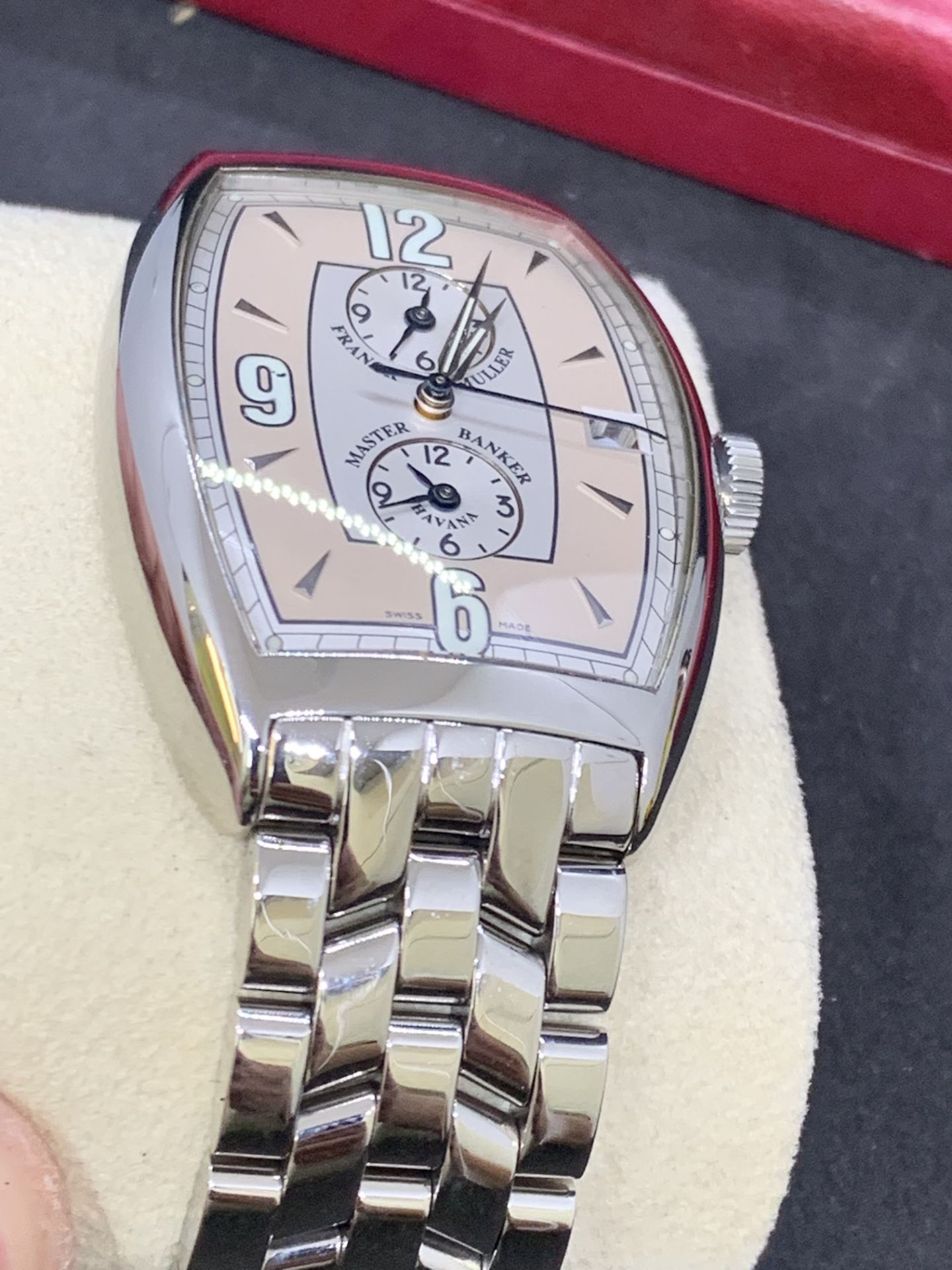 FRANCK MULLER MASTER BANKER S/STEEL WATCH - Image 3 of 11