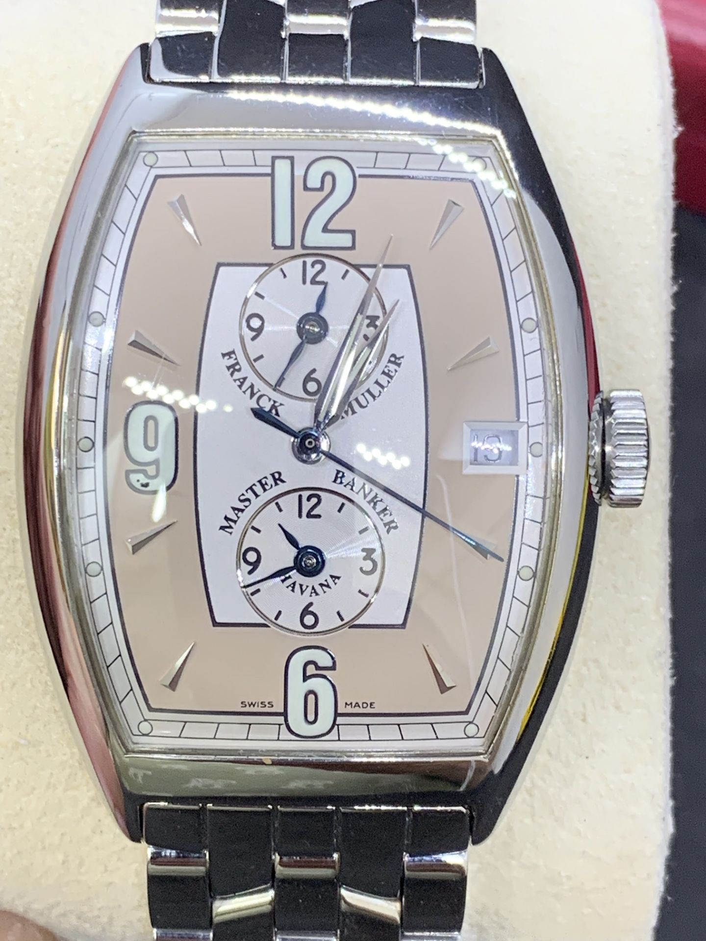 FRANCK MULLER MASTER BANKER S/STEEL WATCH - Image 5 of 11