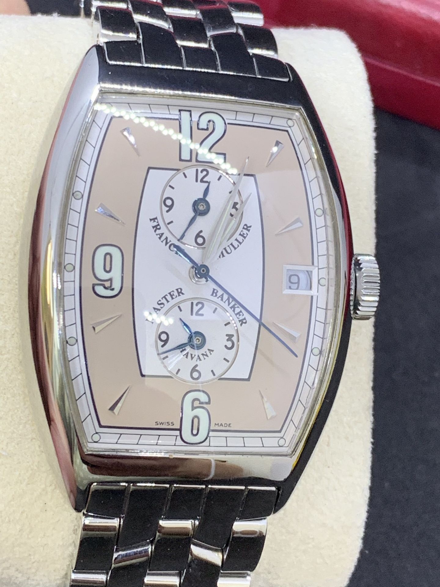 FRANCK MULLER MASTER BANKER S/STEEL WATCH - Image 7 of 11