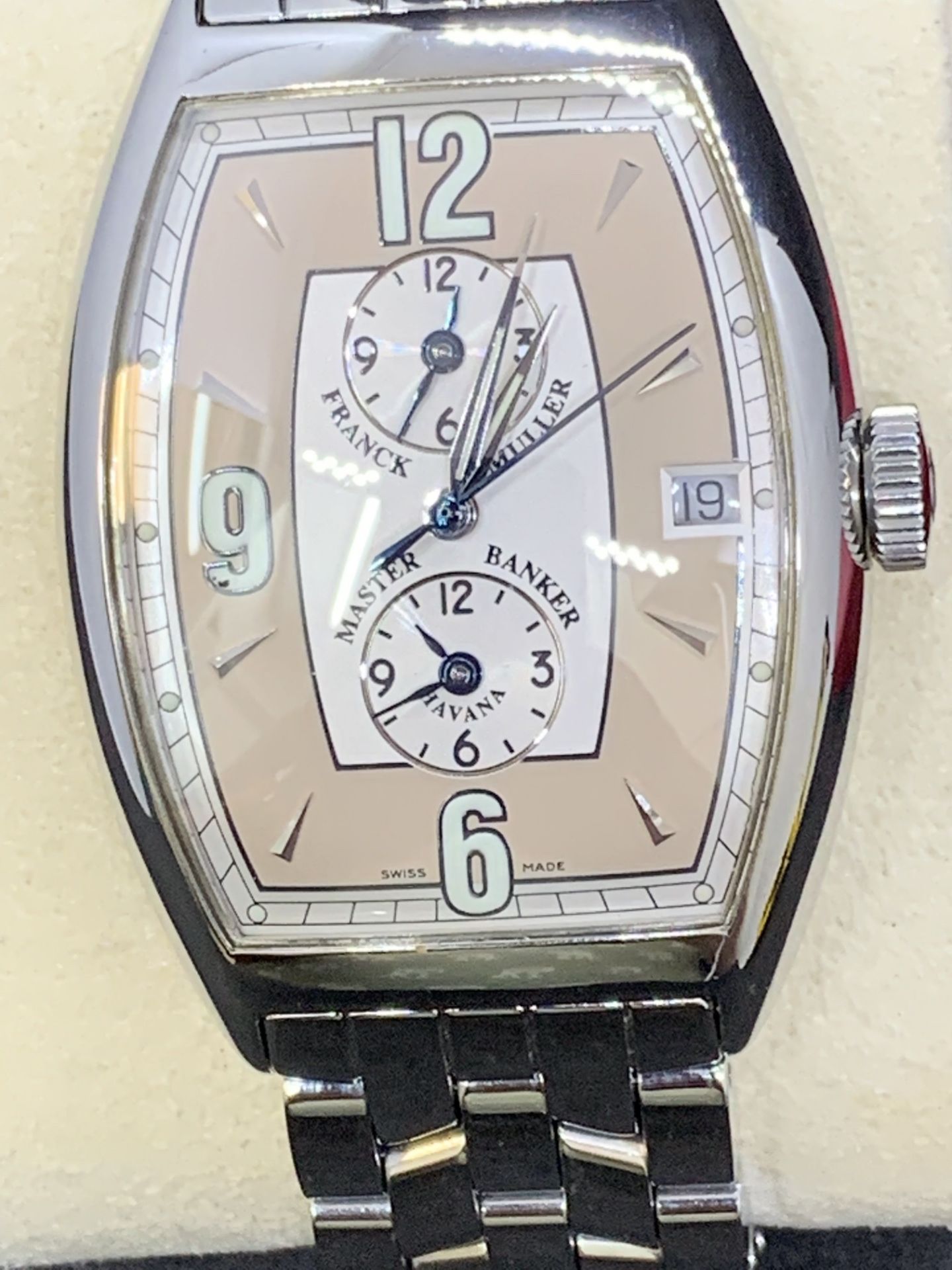 FRANCK MULLER MASTER BANKER S/STEEL WATCH - Image 2 of 11