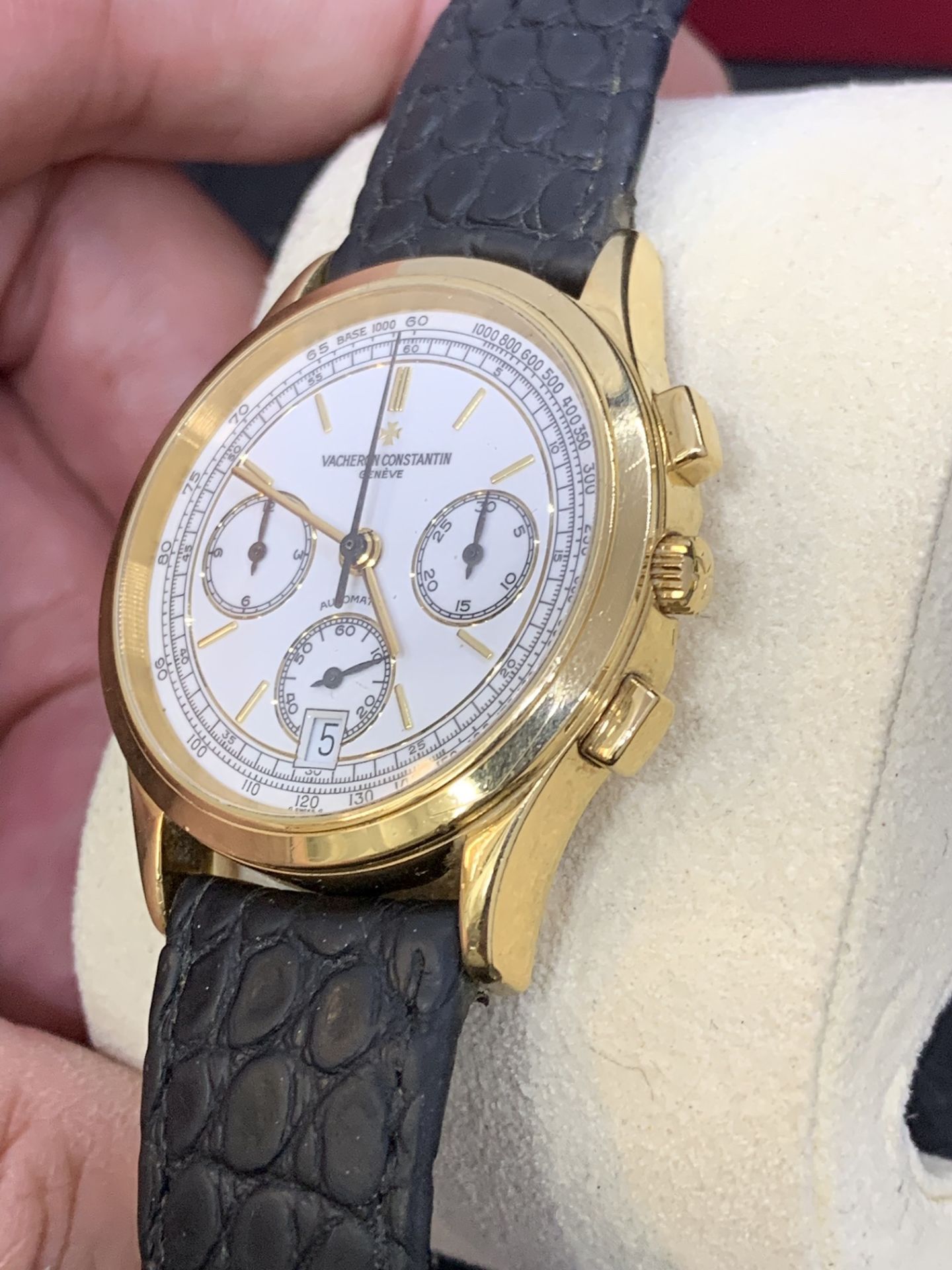 18ct GOLD VACHERON CONSTANTIN CHRONOGRAPH AUTOMATIC WATCH - Image 2 of 8