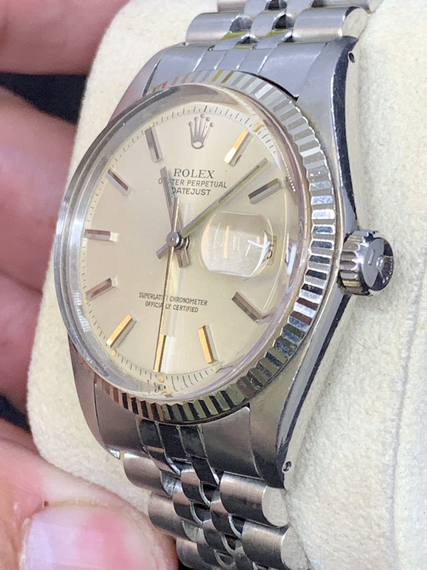 ROLEX DATEJUST WHITE GOLD & STAINLESS STEEL WATCH - APPROX 1980's - Image 5 of 8