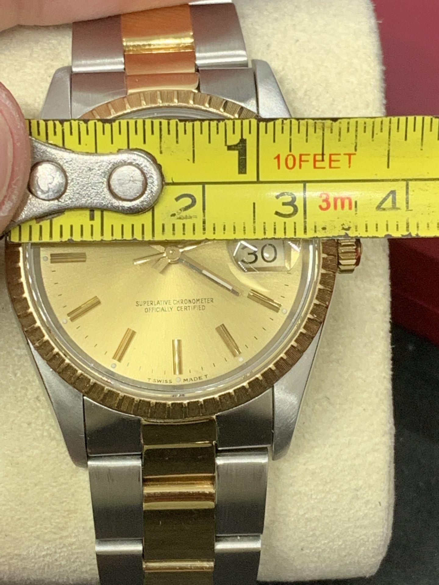 GENTS 36mm ROLEX STEEL & GOLD WATCH - OYSTER BRACELET - Image 12 of 15