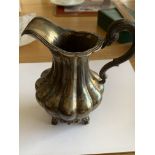 ANTIQUE SILVER CREAM JUG 1844 APPROX (SEE HALLMARK) 254 GRAMS