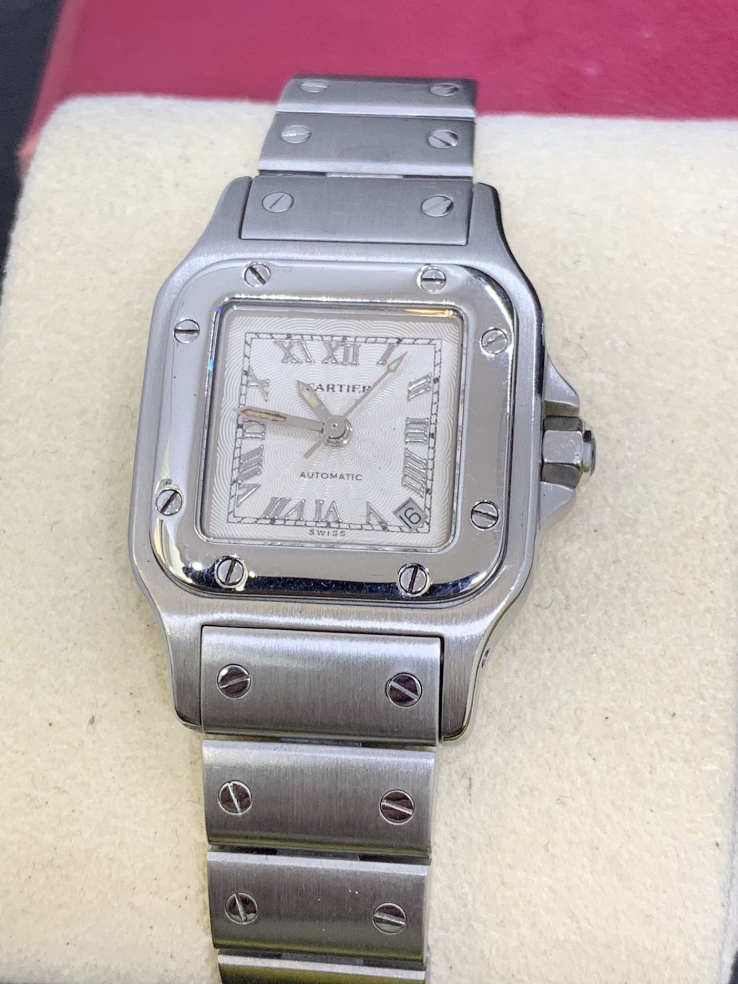 CARTIER SANTOS AUTOMATIC WATCH - Image 2 of 11