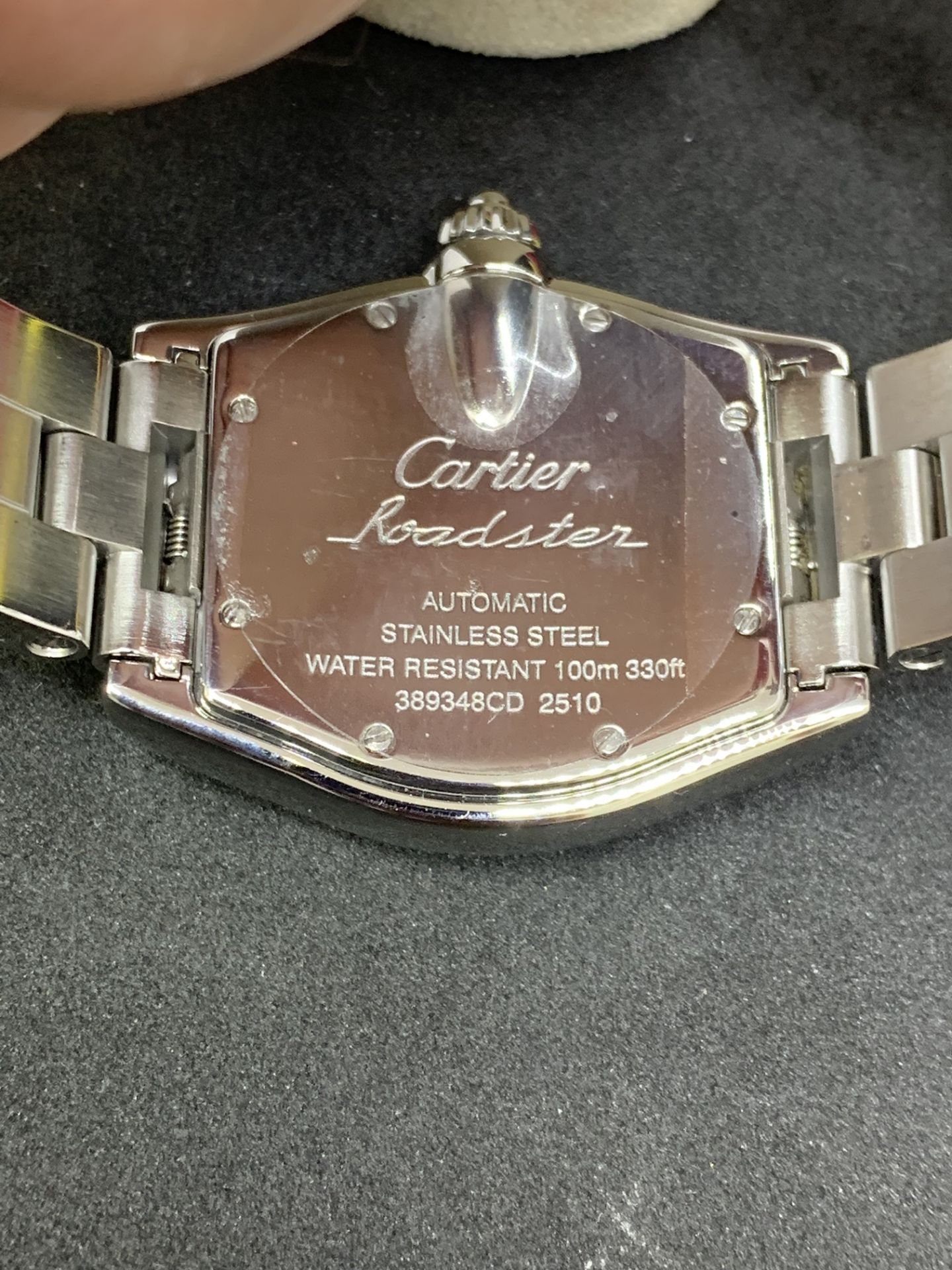 CARTIER ROADSTER AUTOMATIC STAINLESS STEEL WATCH - Image 7 of 9