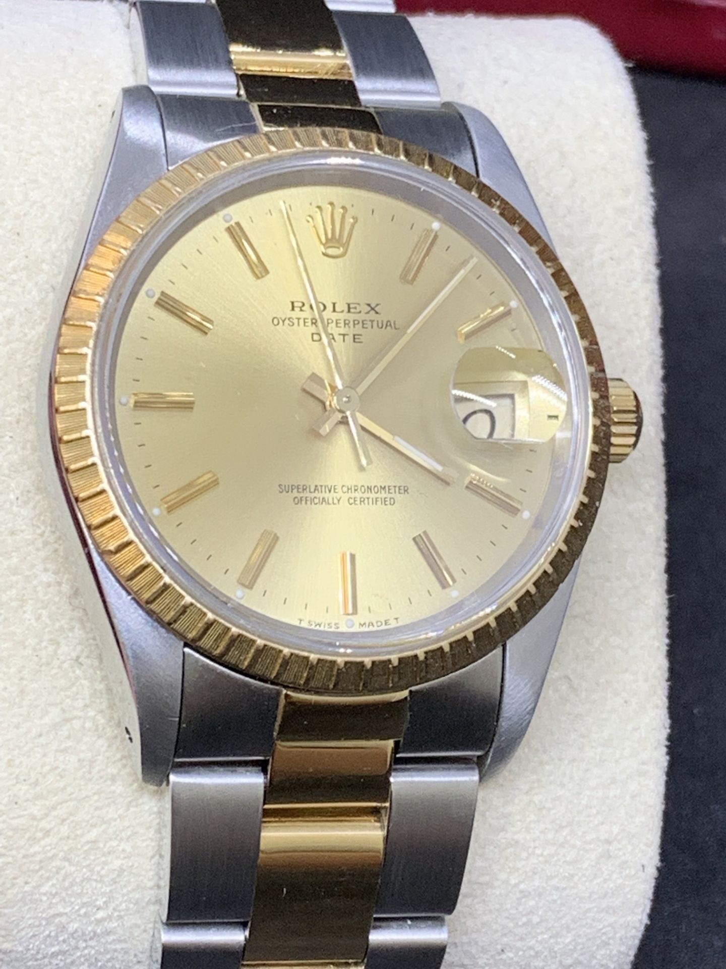 GENTS 36mm ROLEX STEEL & GOLD WATCH - OYSTER BRACELET - Image 8 of 15