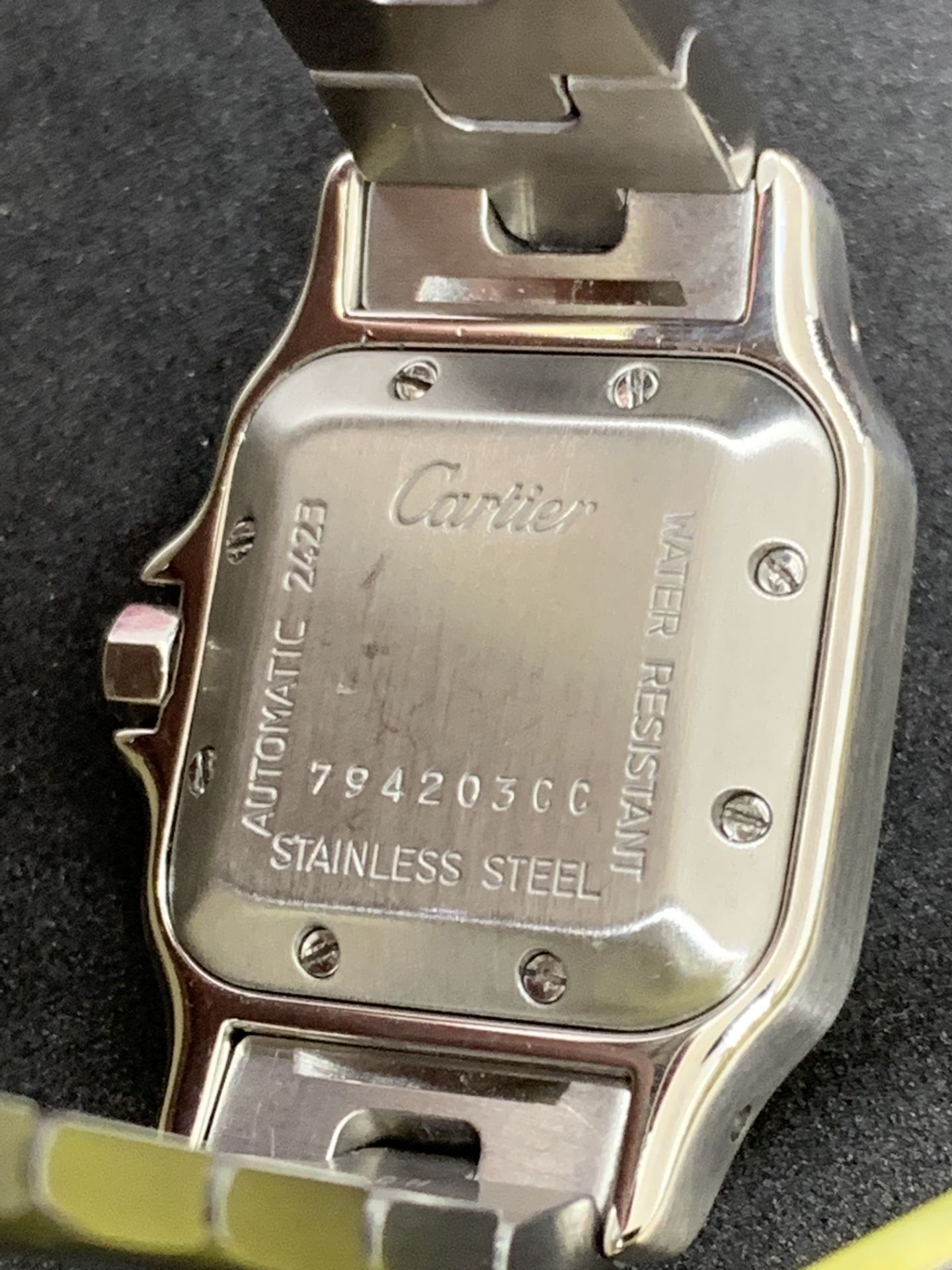 CARTIER SANTOS AUTOMATIC WATCH - Image 9 of 11