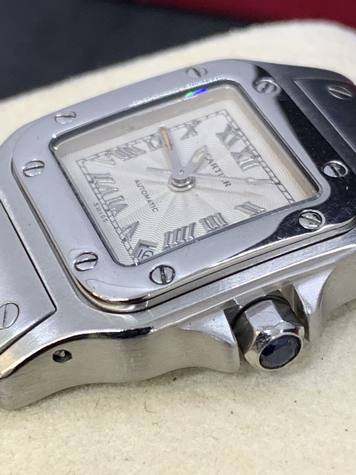 CARTIER SANTOS AUTOMATIC WATCH - Image 6 of 11