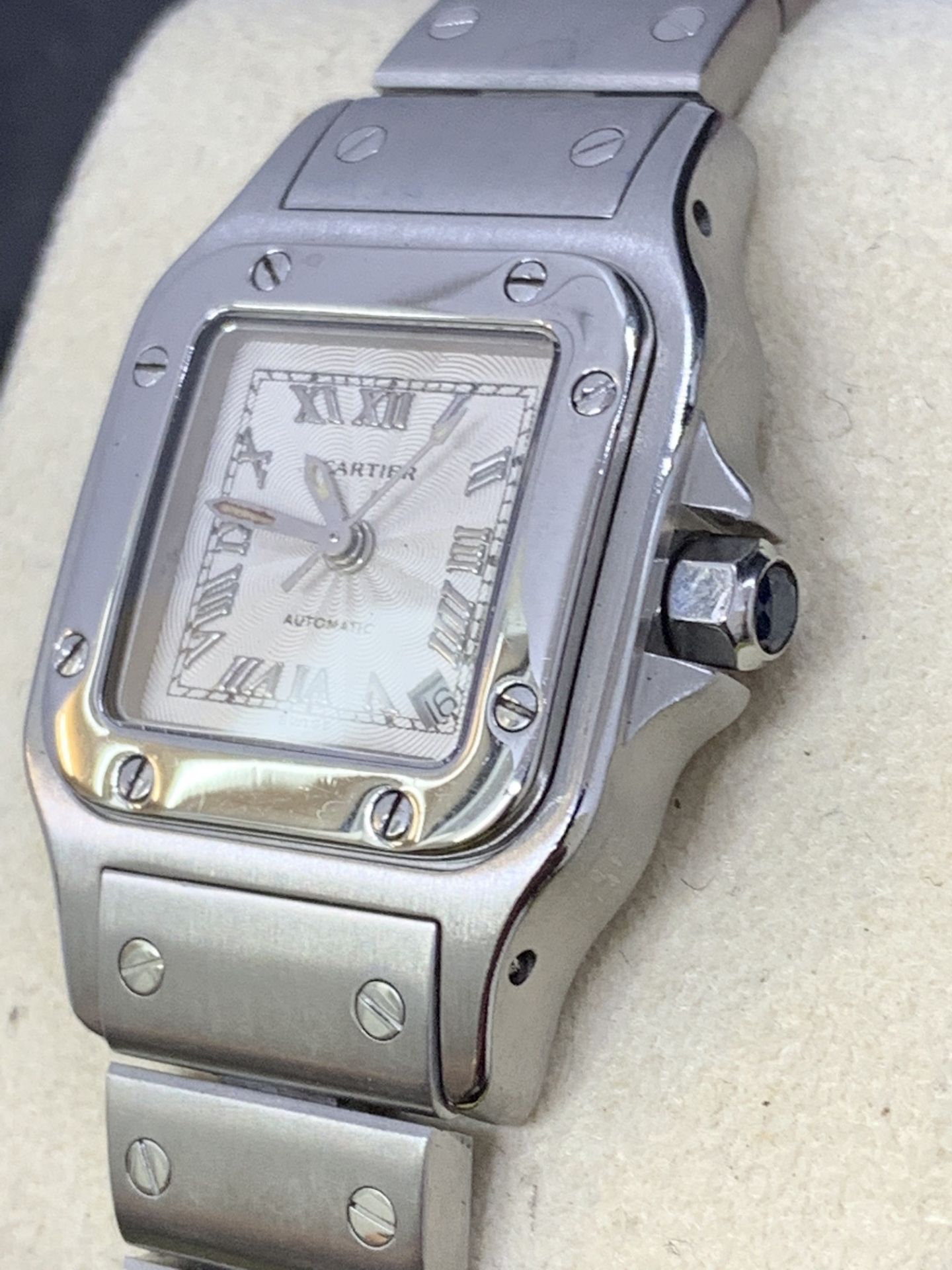 CARTIER SANTOS AUTOMATIC WATCH - Image 4 of 11