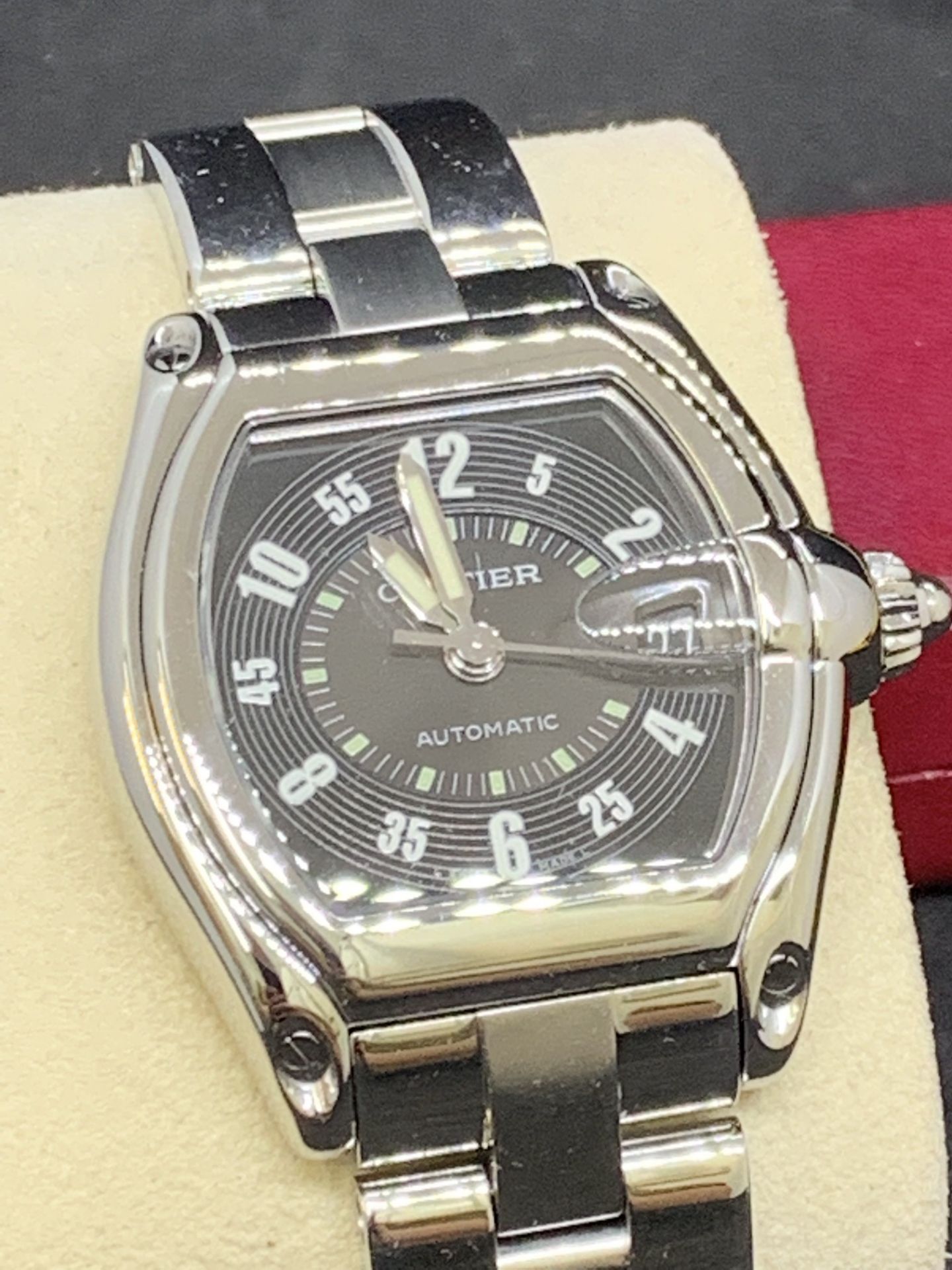 CARTIER ROADSTER AUTOMATIC STAINLESS STEEL WATCH - Image 3 of 9