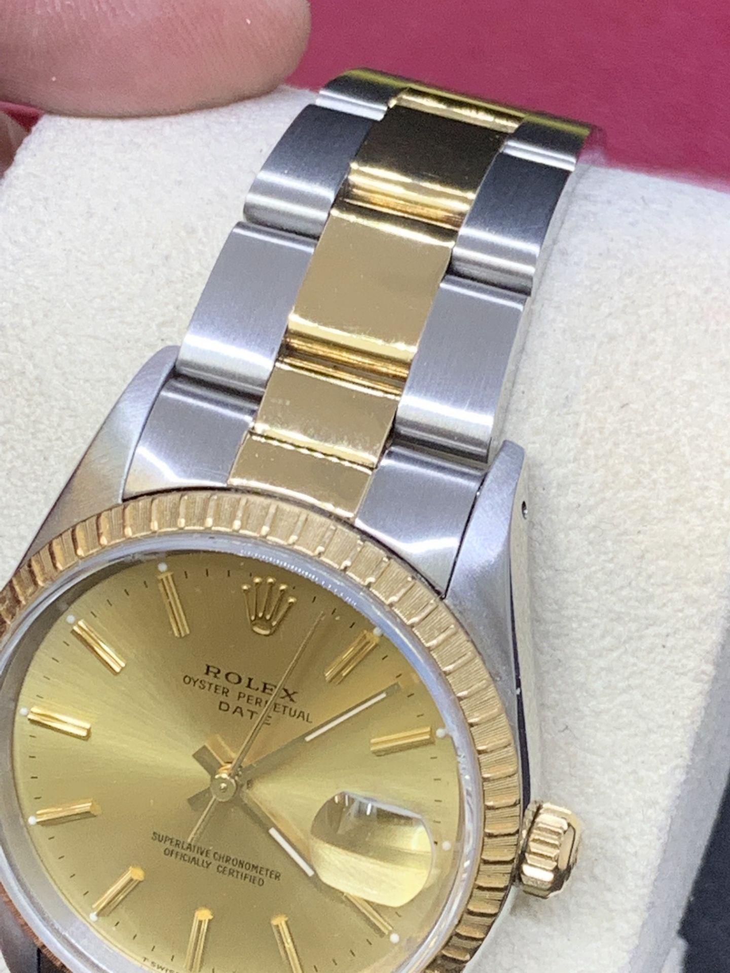 GENTS 36mm ROLEX STEEL & GOLD WATCH - OYSTER BRACELET - Image 5 of 15