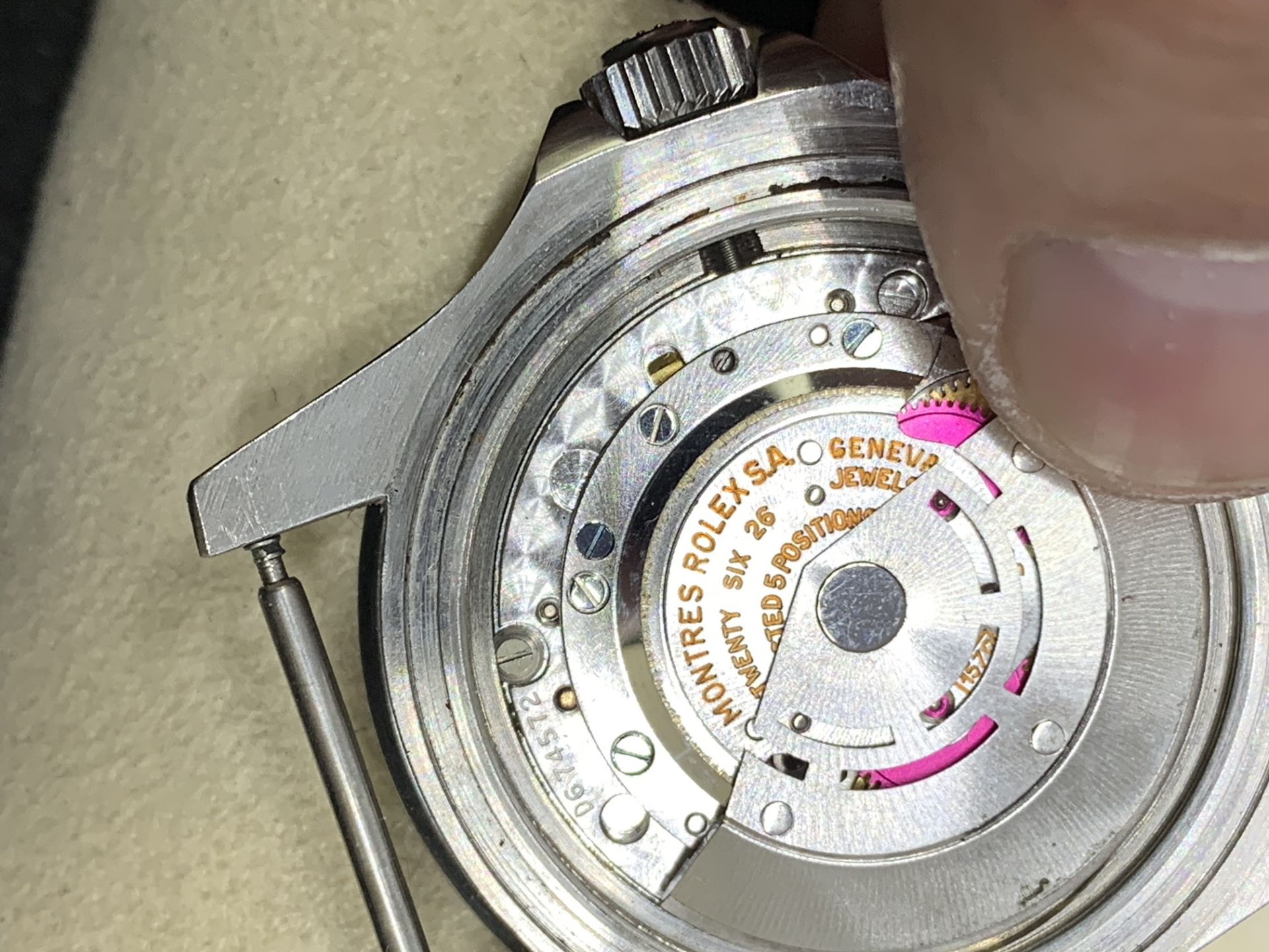 WATCH MARKED ROLEX - GENUINE ROLEX MOVEMENT - Image 7 of 9