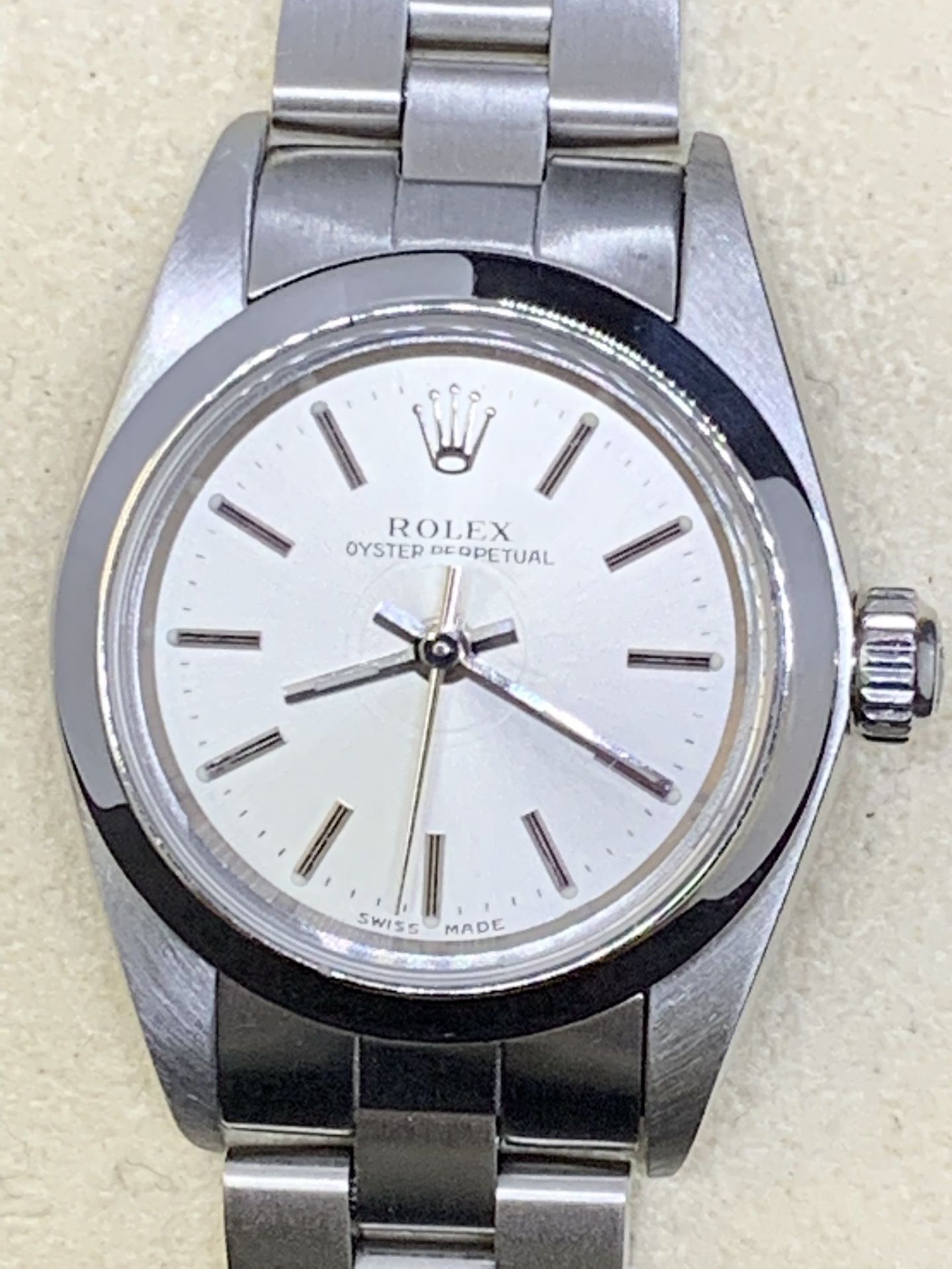 ROLEX STAINLESS STEEL WATCH