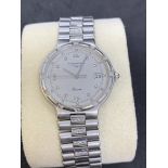 GENTS LONGINES DIAMOND SET 18ct WHITE GOLD WATCH - APPROX 90 GRAMS