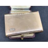 RARE RUSSIAN HALLMARK DIAMOND SET CARD CASE - 142 GRAMS 14ct GOLD