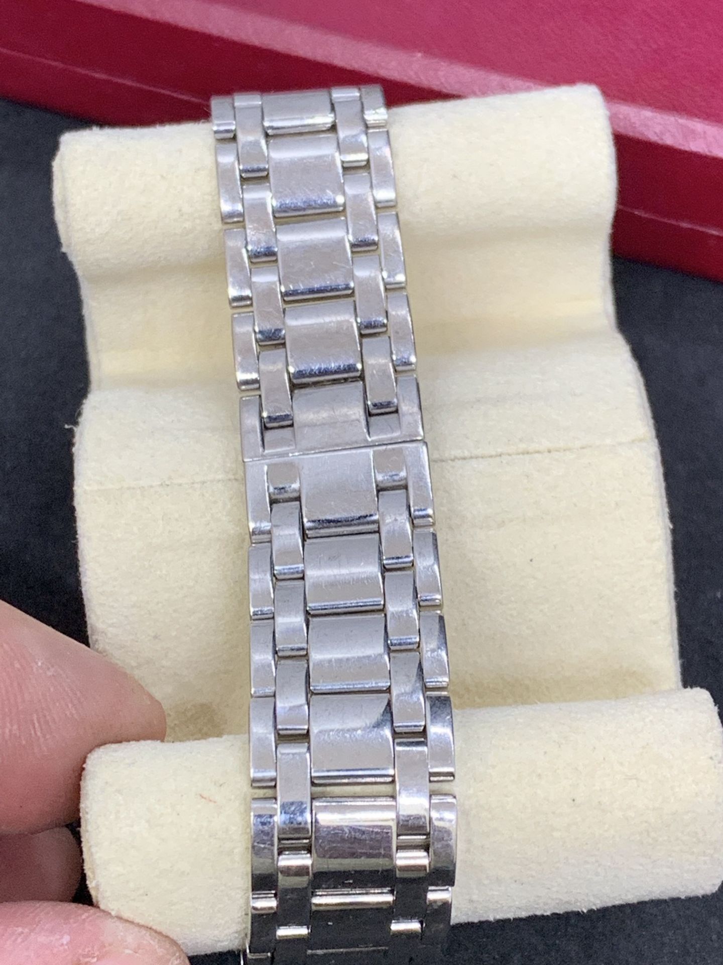 18ct WHITE GOLD GENTS CARTIER DIAMOND WATCH - APPROX 2.5ct DIAMONDS - Image 3 of 10