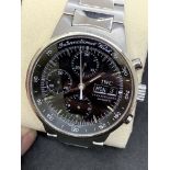 I.W.C STAINLESS STEEL CHRONOGRAPH AUTOMATIC WATCH