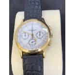 18ct GOLD VACHERON CONSTANTIN CHRONOGRAPH AUTOMATIC WATCH