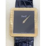 PIAGET 18ct GOLD SQUARE FACE WATCH