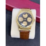 I.W.C 18ct GOLD WATCH WITH PERPETUAL CALENDAR