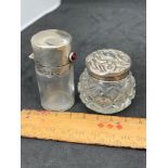 Two hallmarked silver pots