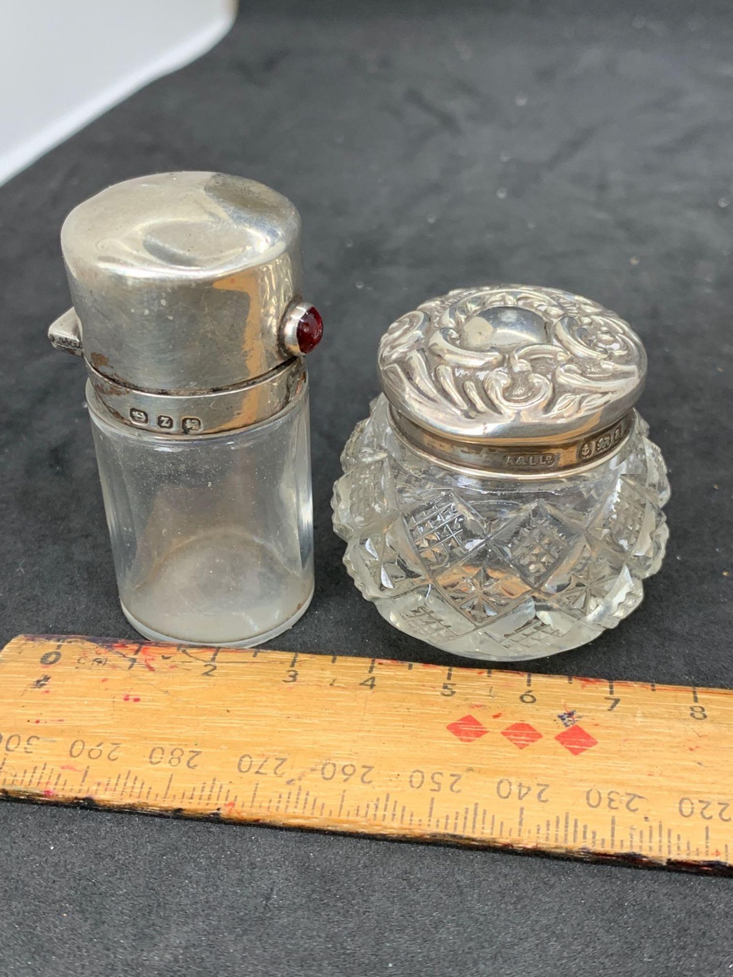 Two hallmarked silver pots