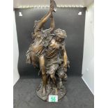 ANTIQUE PATINATED BRONZE BACCHANALIA GROUP AFTER CLODION After Clodion (French, 1738-1814) After the